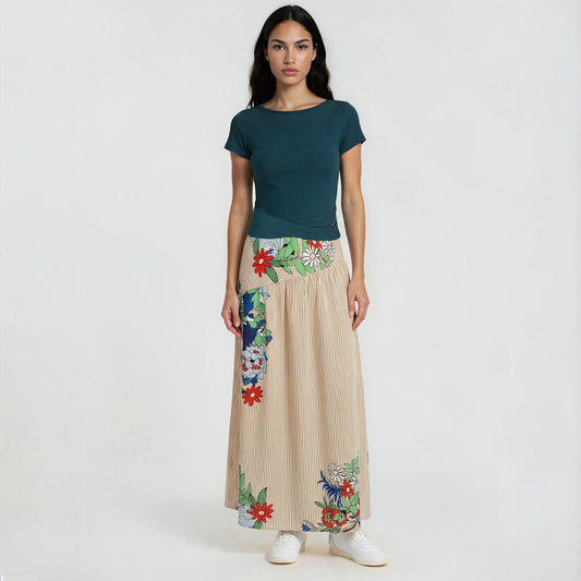 Rita Asymmetrical Yoke Full Skirt