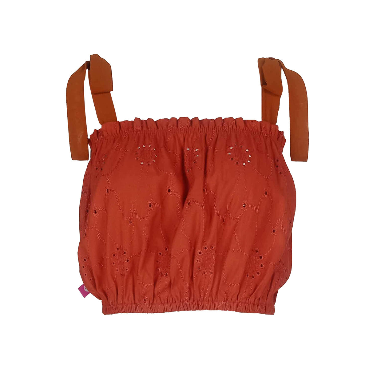 Britney Multiway Cotton Eyelet Blouse and Smocking Skirt Set