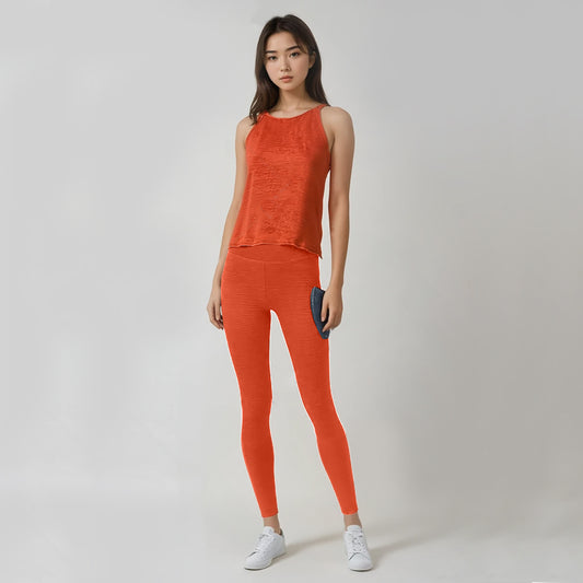 Four Way Stretch Spandex Leggings and Halter Top Set