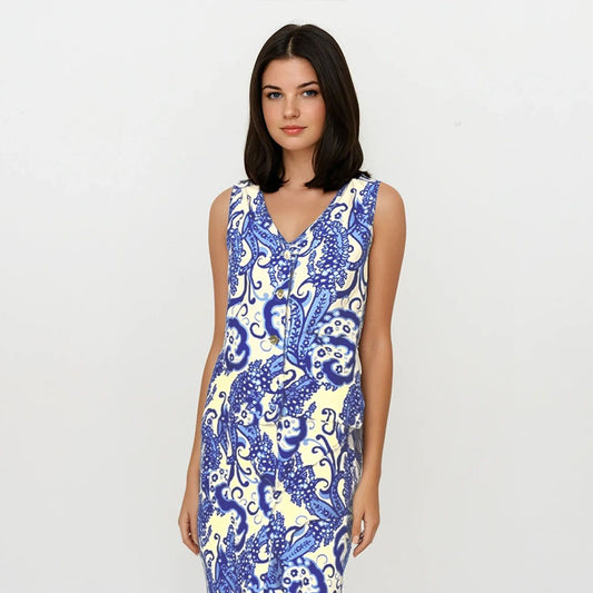 Diane Vest and Pants Set Paisley