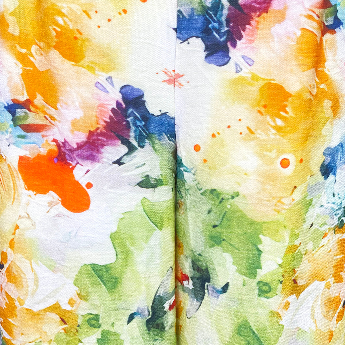 2813100854 Organic Watercolor Vest and Pants Set Leaves