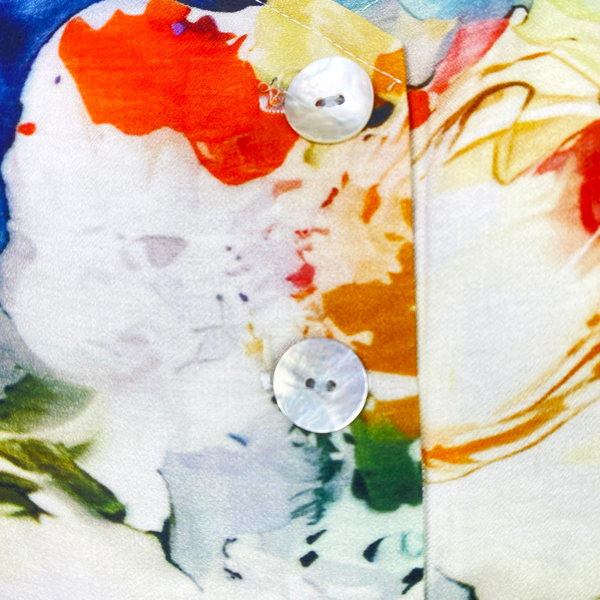 2813100854 Organic Watercolor Vest and Pants Set Leaves