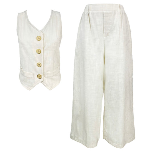 Organic Linen Dianne Vest and Pants