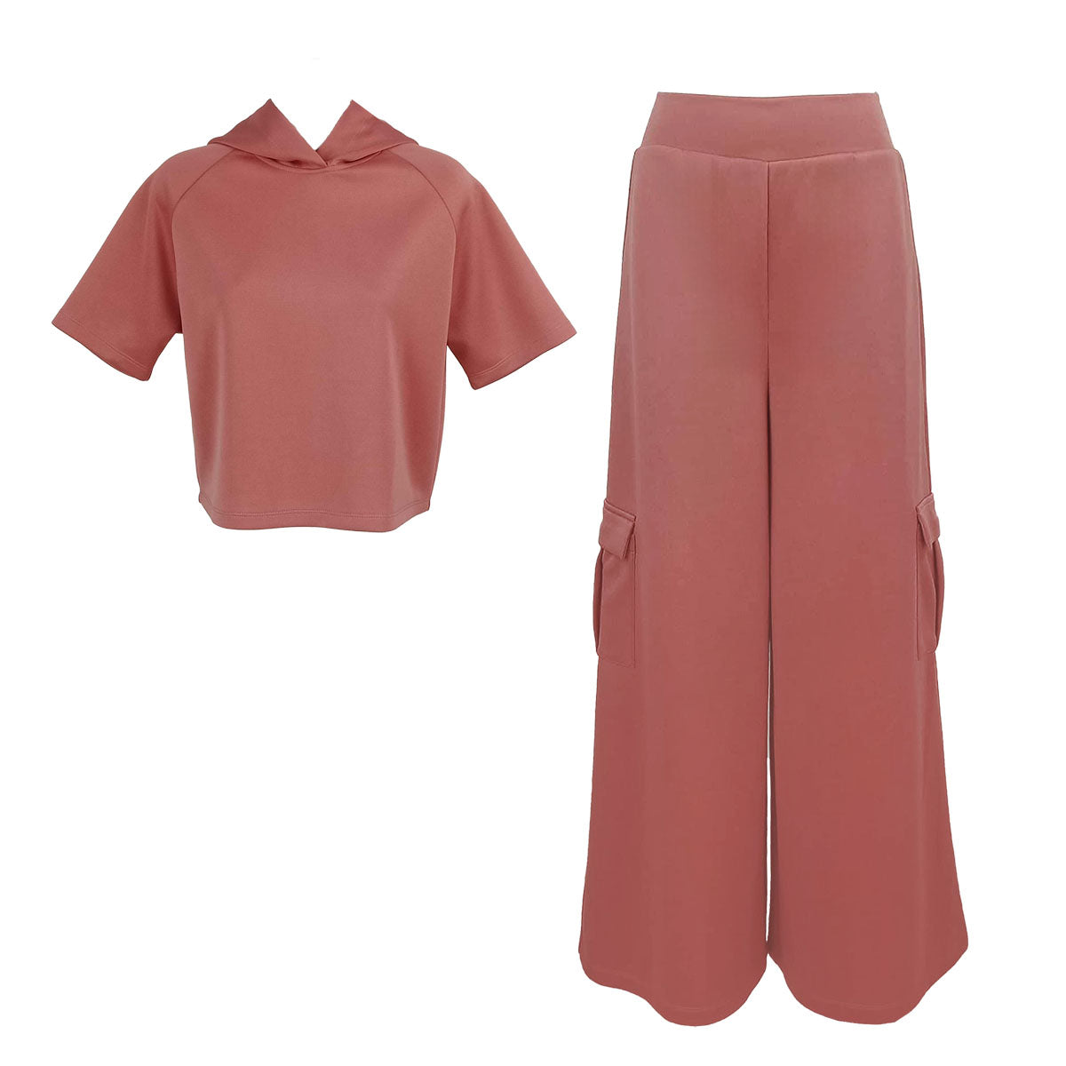 Willow Raglan Hoodie Tee and Cargo Pants Set