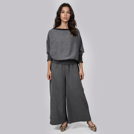Cathy Dolman Linen Blend Pants Set