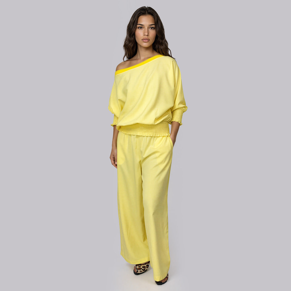 Cathy Dolman Linen Blend Pants Set