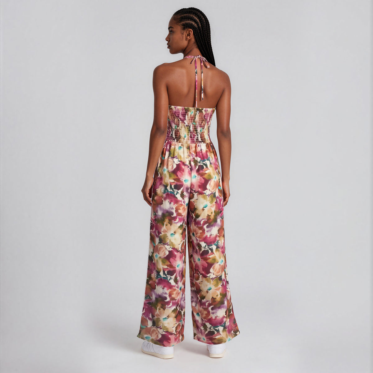 Quinn Halter Ruffles Jumpsuit