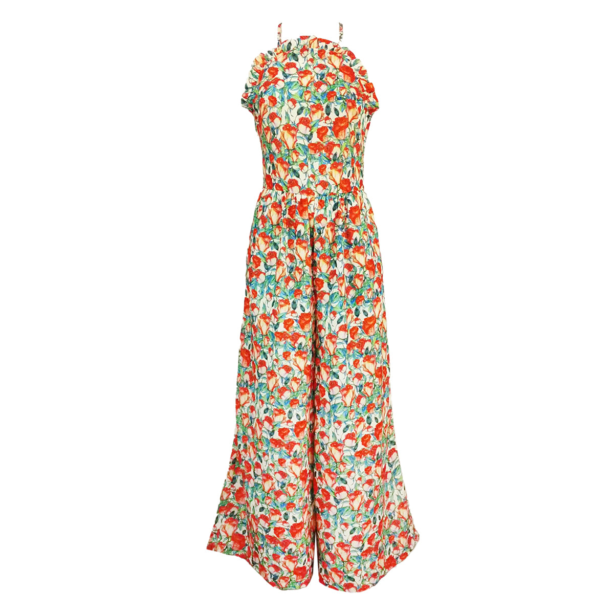 Quinn Halter Ruffles Jumpsuit