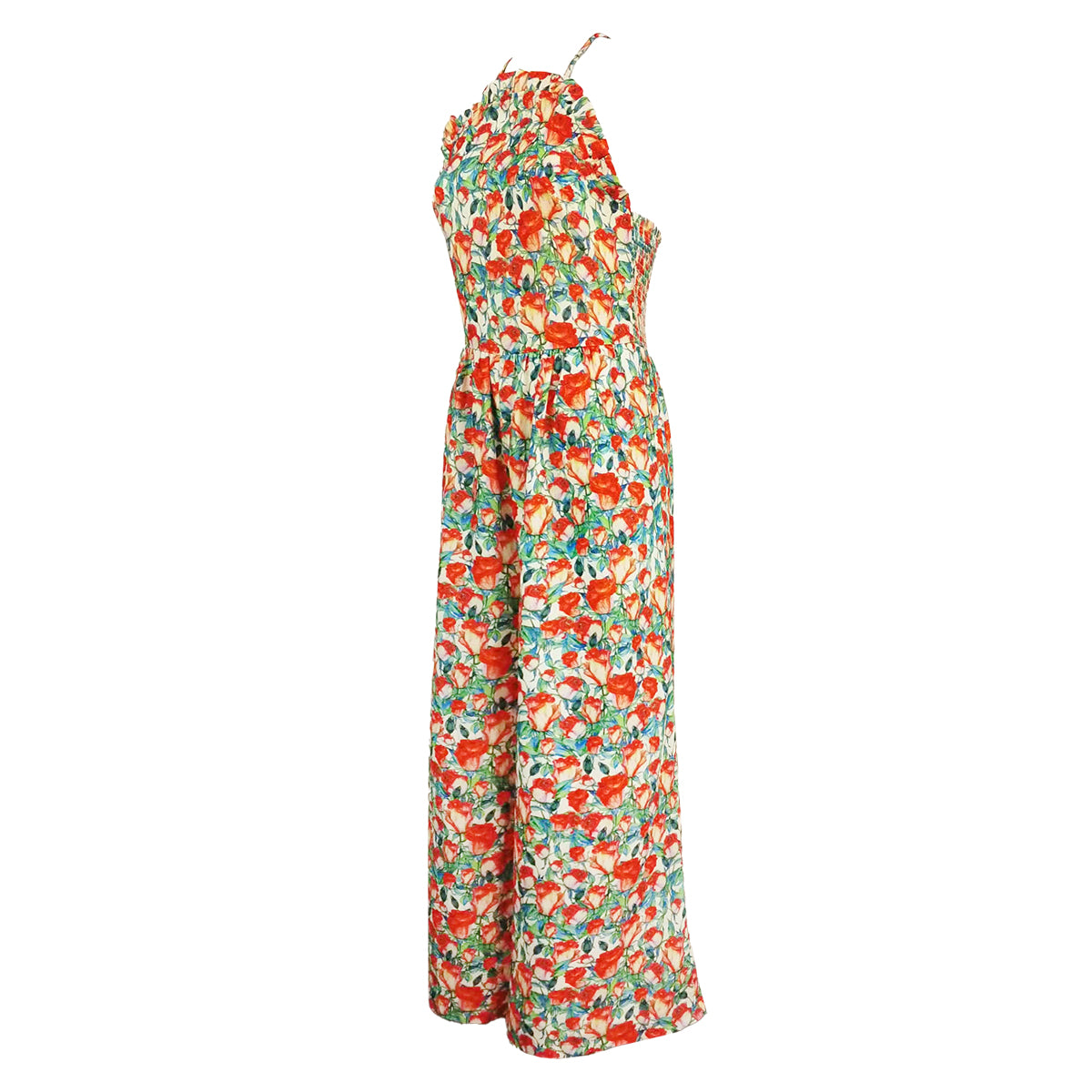 Quinn Halter Ruffles Jumpsuit