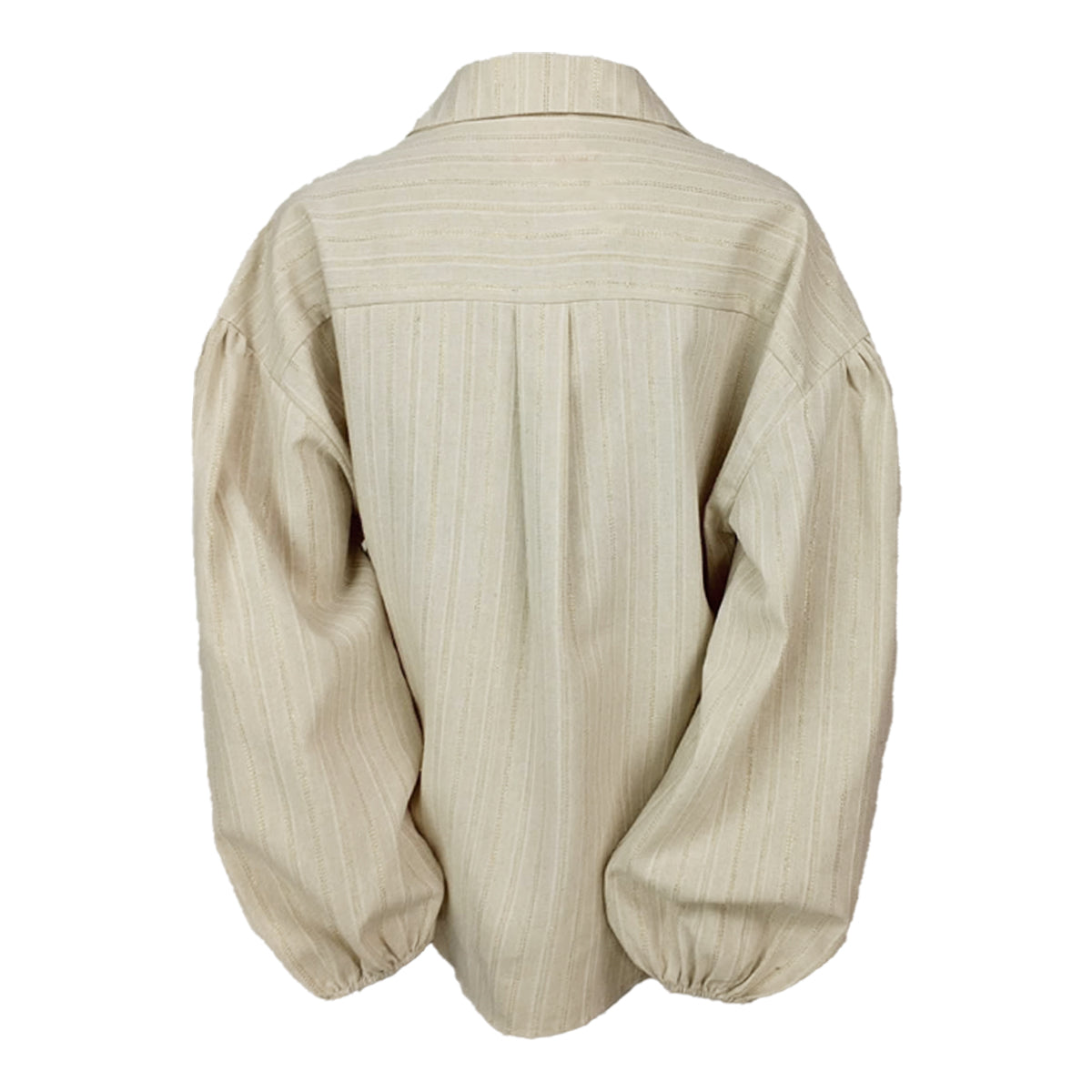 Resort Wear Lux Gold Stripes Blouse and Pants Set