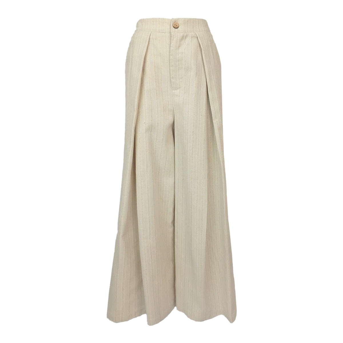 Resort Wear Lux Gold Stripes Blouse and Pants Set