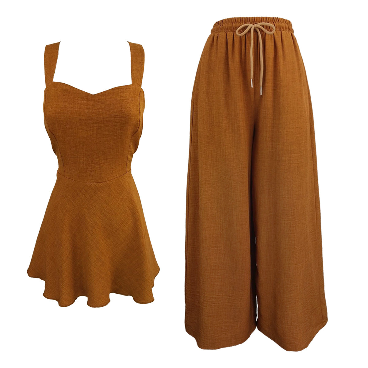 Claudia Sweetheart Tie Back and Pants Set