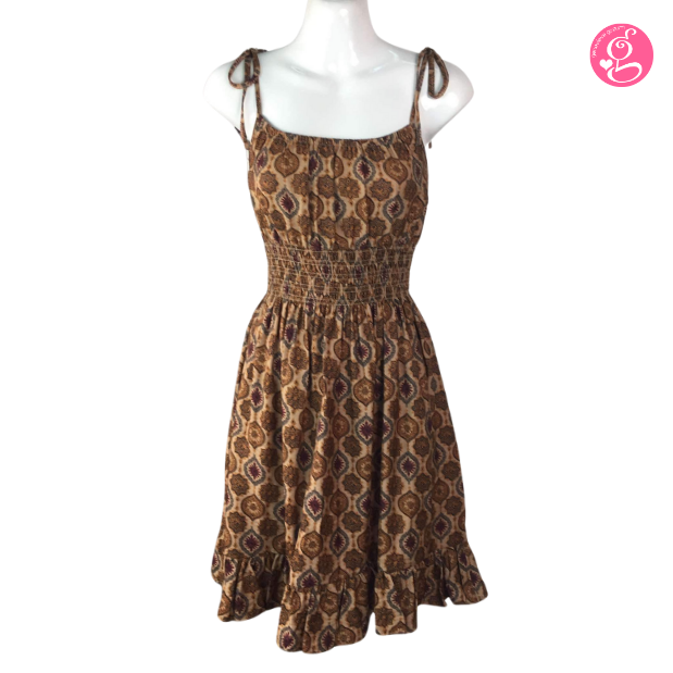 Organic Earth Spaghetti Short Dress