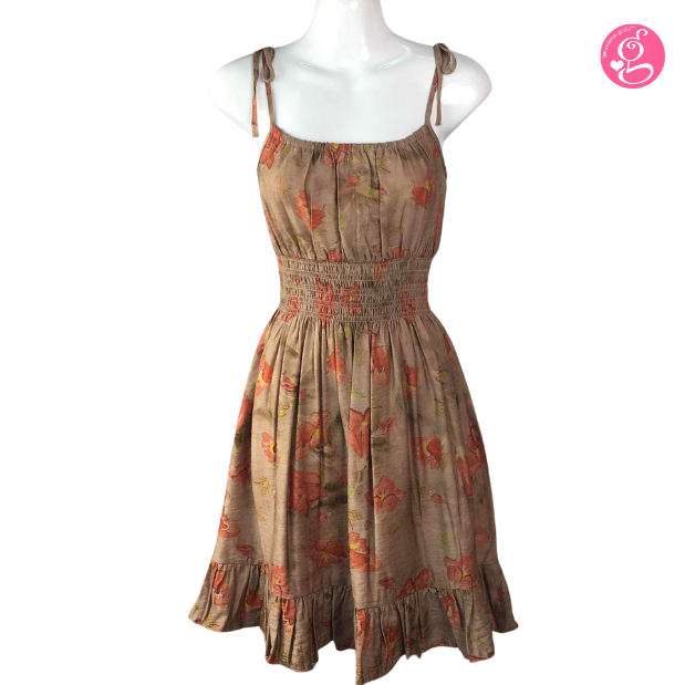 Organic Earth Spaghetti Short Dress