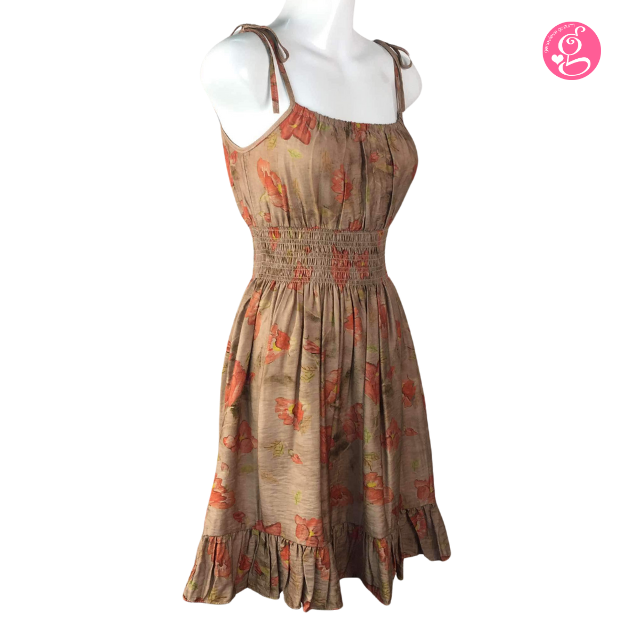 Organic Earth Spaghetti Short Dress