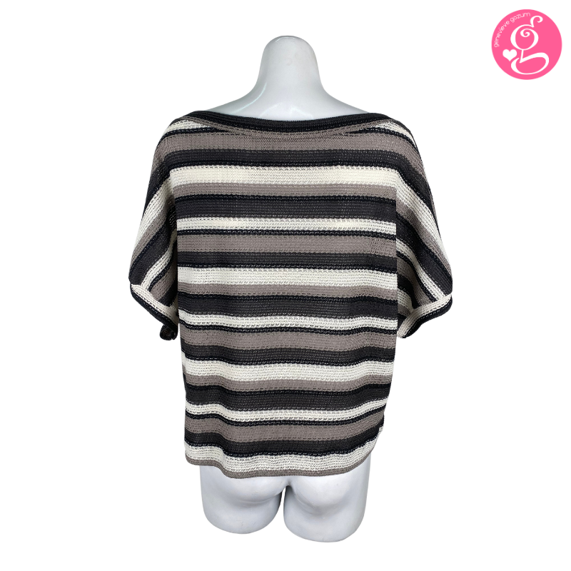 Slimming Dolman Earth Stripes