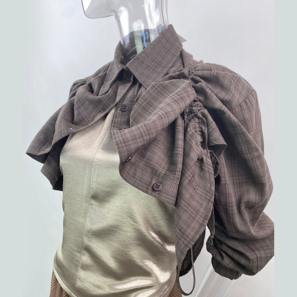 Quinn Button Down Polo Shrug Multiway