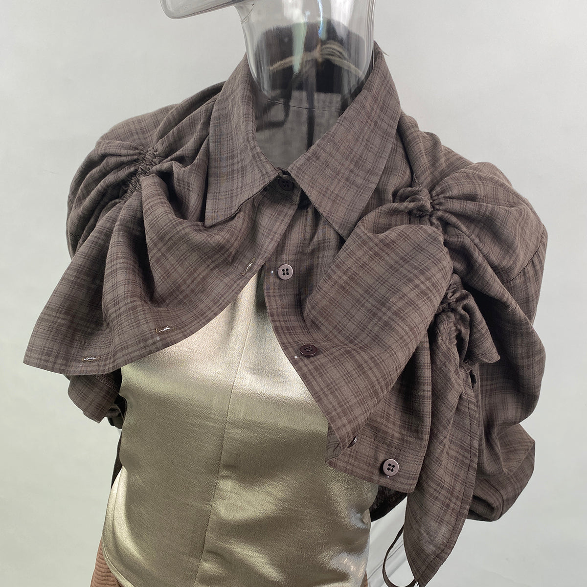 Quinn Button Down Polo Shrug Multiway