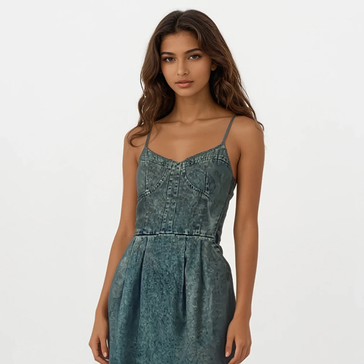 Sweet Denim Dress Sweetheart