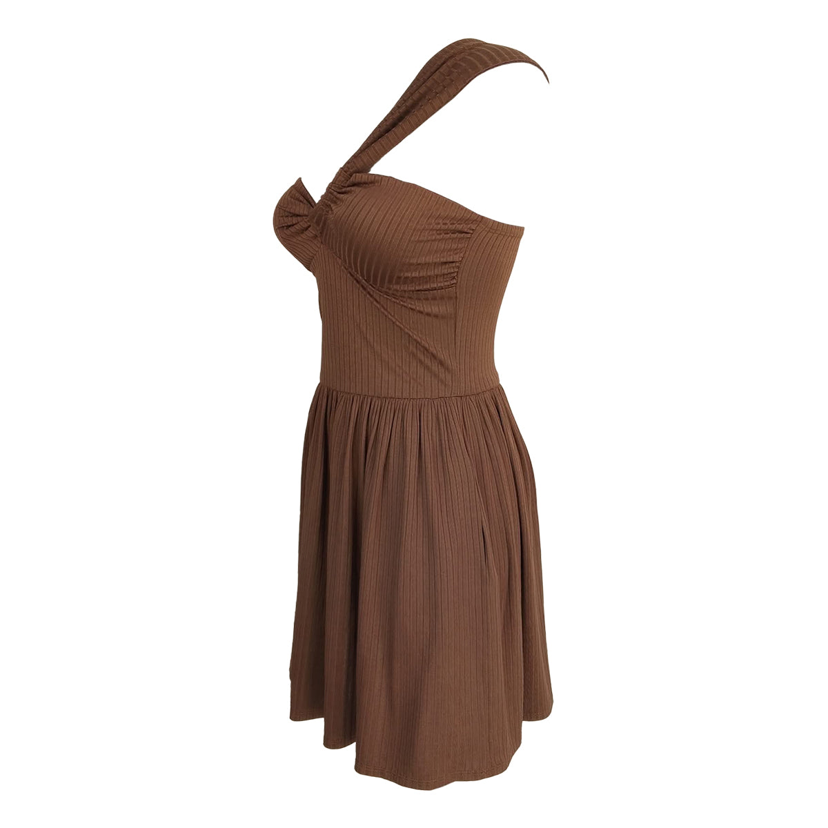 Aliah One Shoulder Skater Mini Dress
