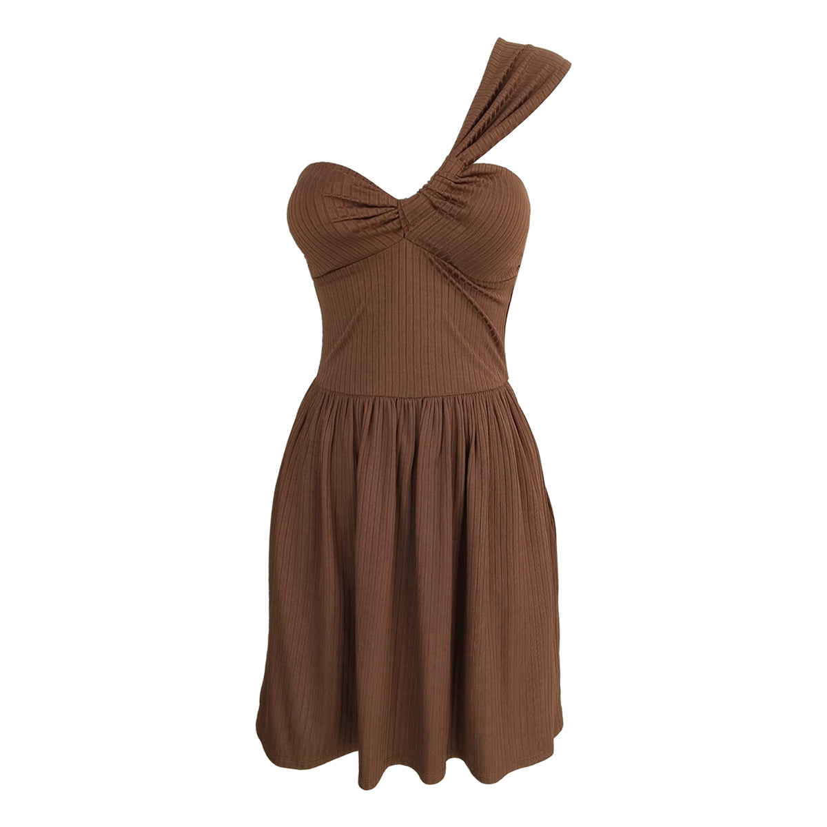 Aliah One Shoulder Skater Mini Dress