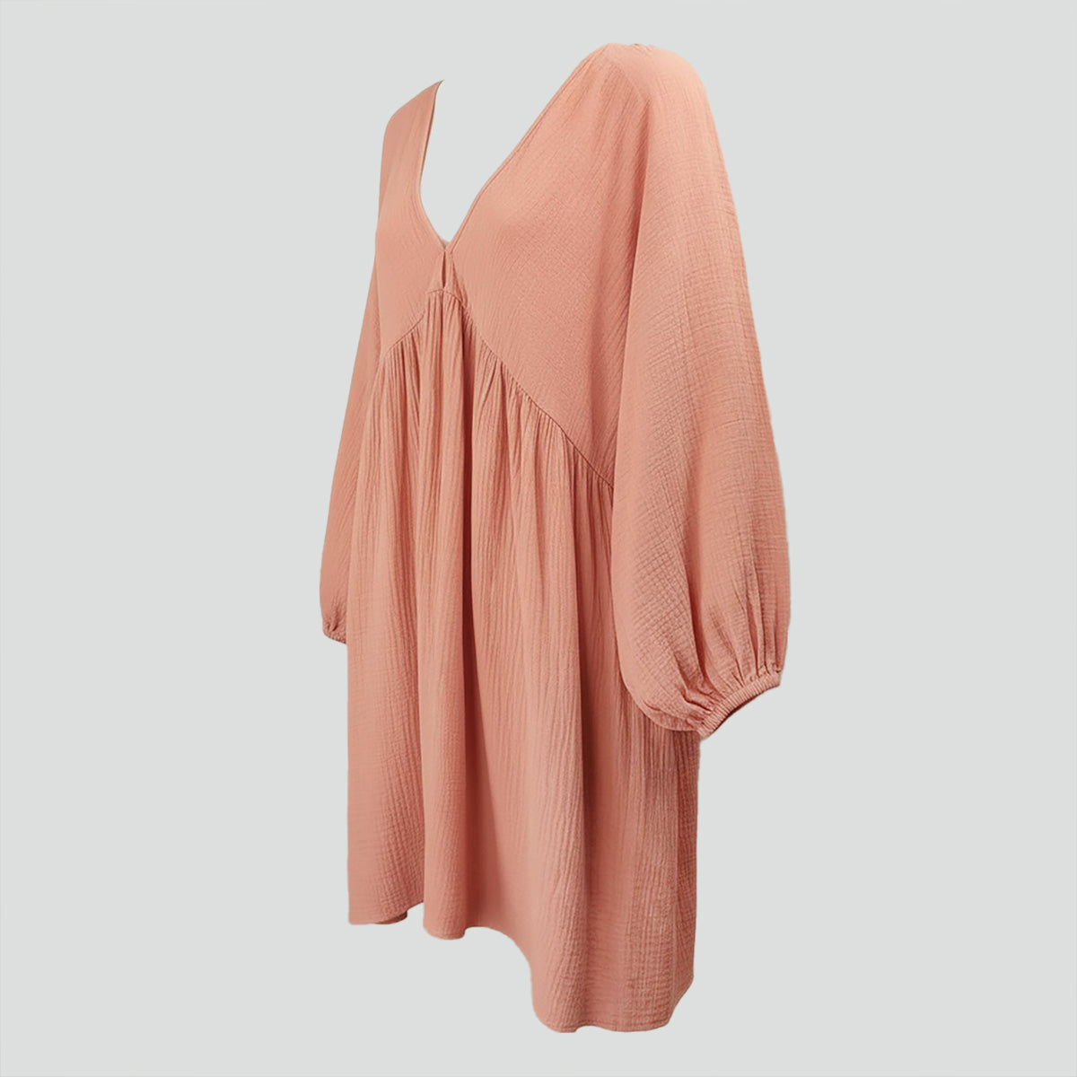 Ariel Cool Cotton Deep V Dress