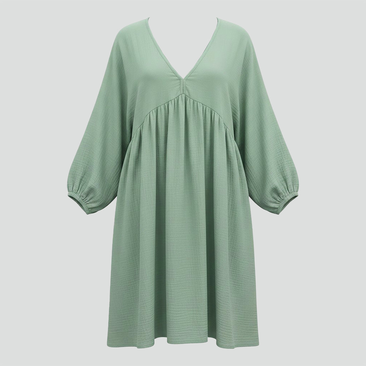 Ariel Cool Cotton Deep V Dress