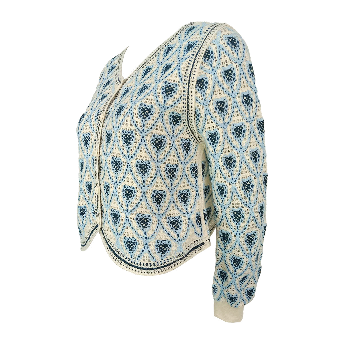 Coachella Retro Hearts Y2K Cardigan