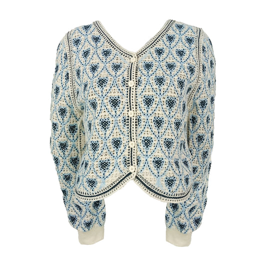 Coachella Retro Hearts Y2K Cardigan