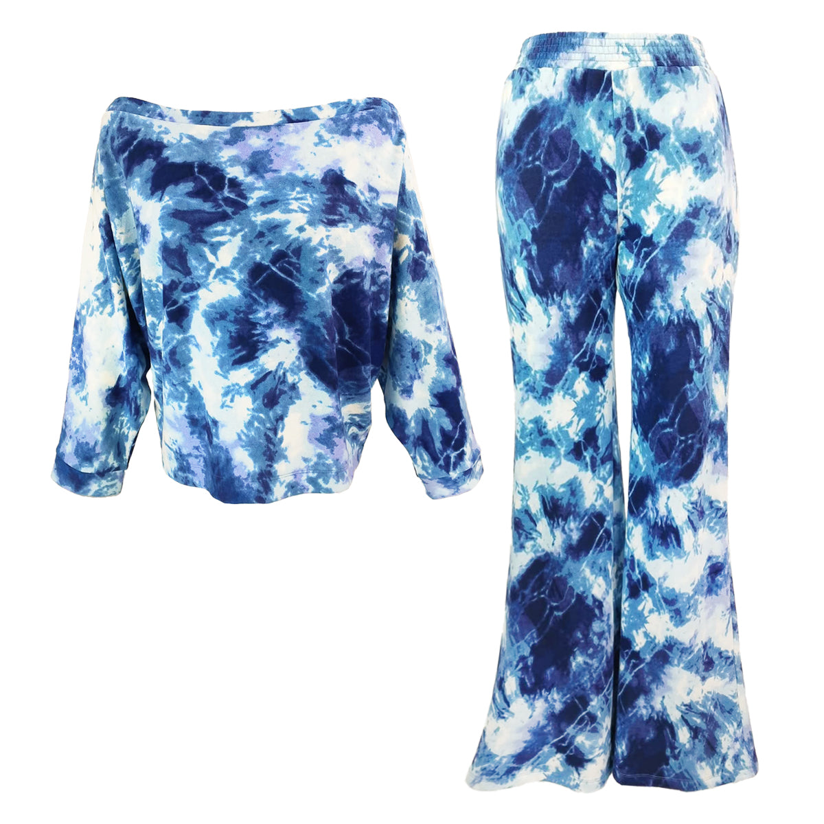 Lila Flared Jogger with slimming Dolman Set