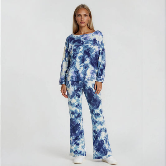 Lila Flared Jogger with slimming Dolman Set