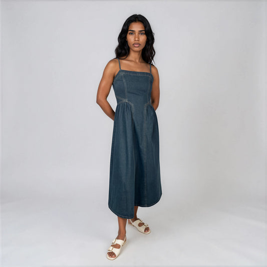Sweet Denim Dress Darling Corset