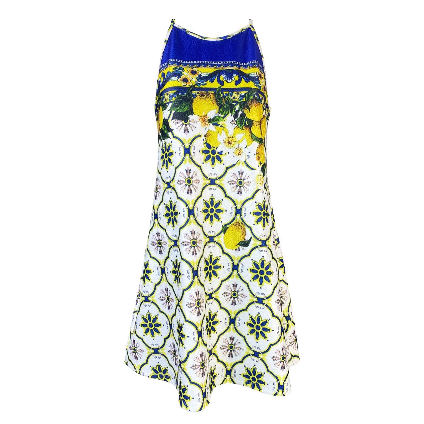 Ariana G Print Freedom Halter Dress