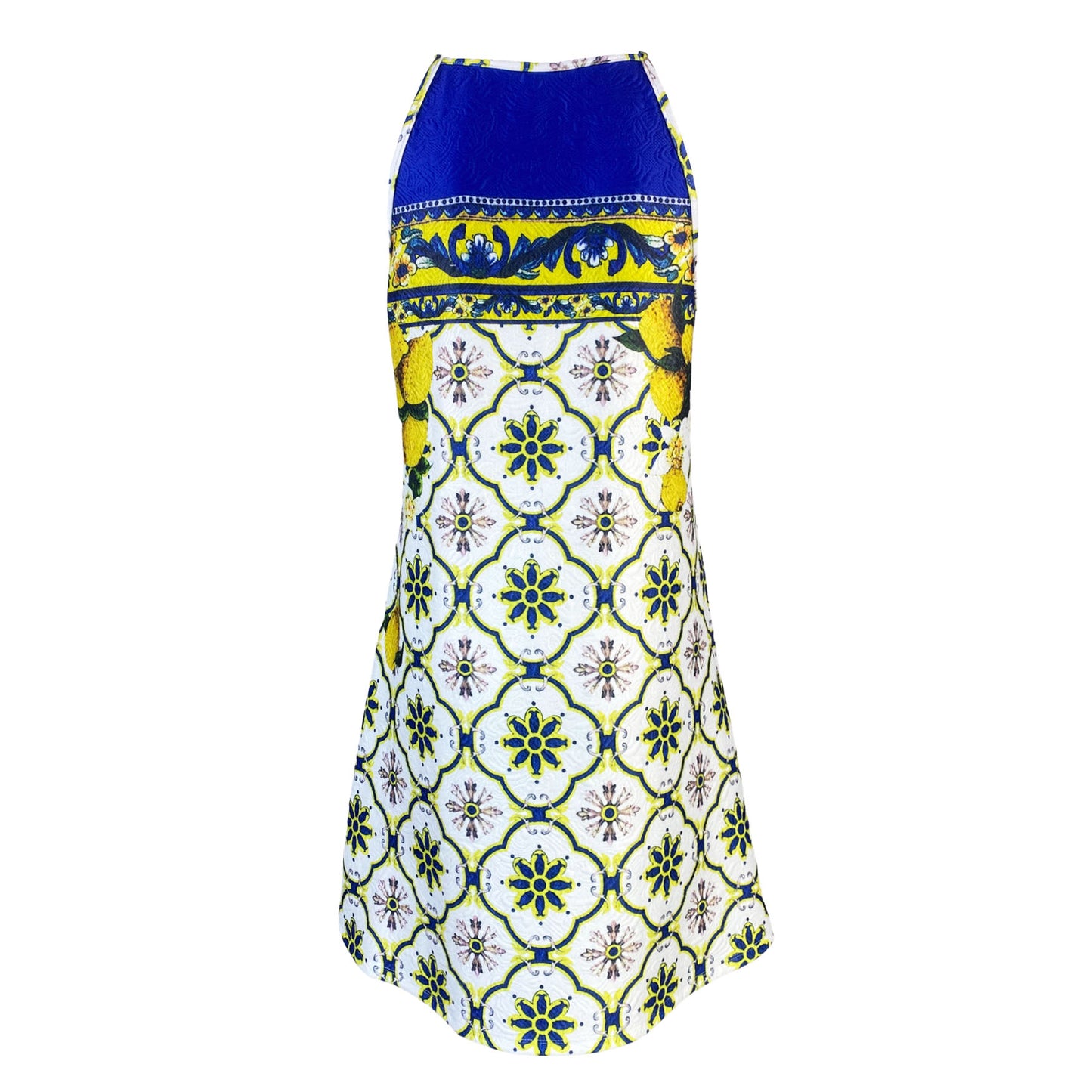 Ariana G Print Freedom Halter Dress