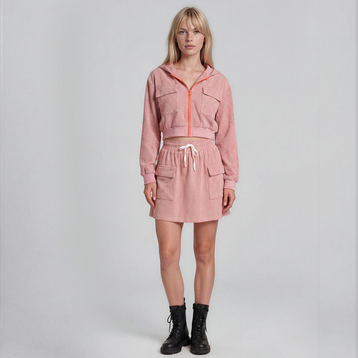 Avery Cargo Hoodie Cardigan