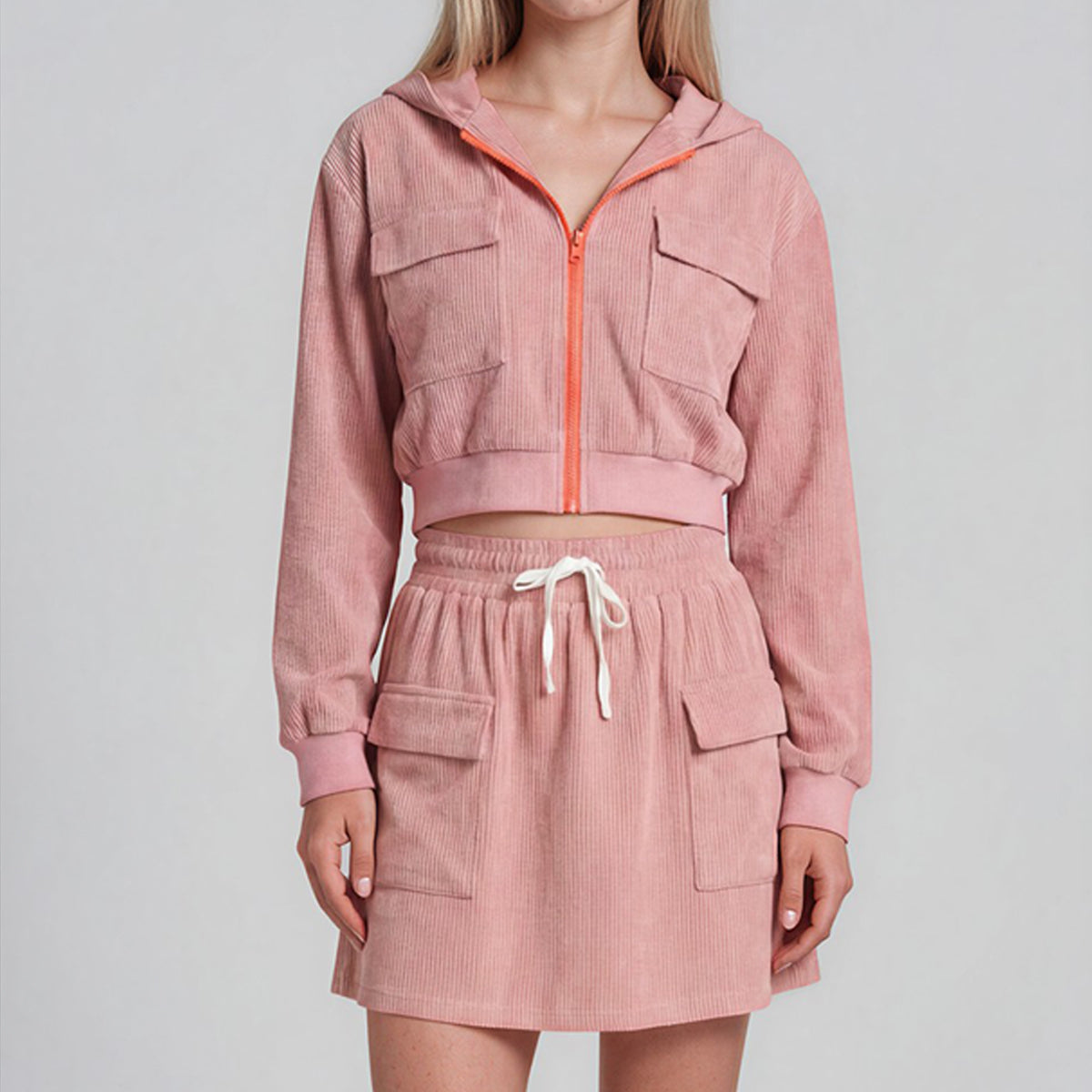 Avery Cargo Hoodie Cardigan