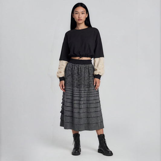 Brithany Layered Midi Skirt