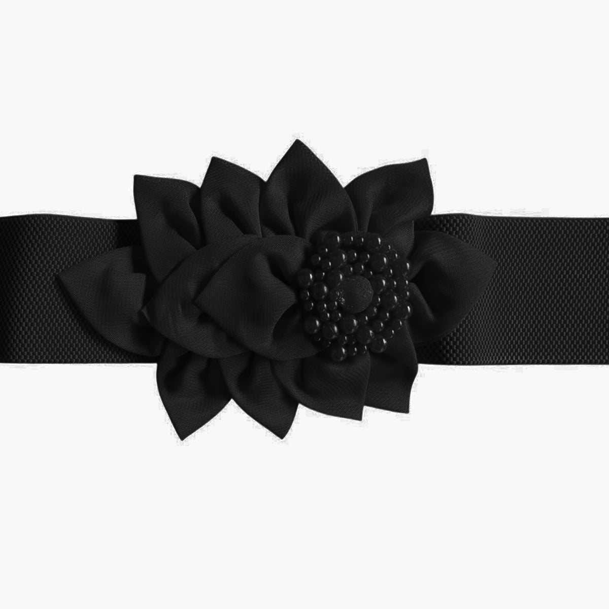Flower Trim Corset Elastic Belt