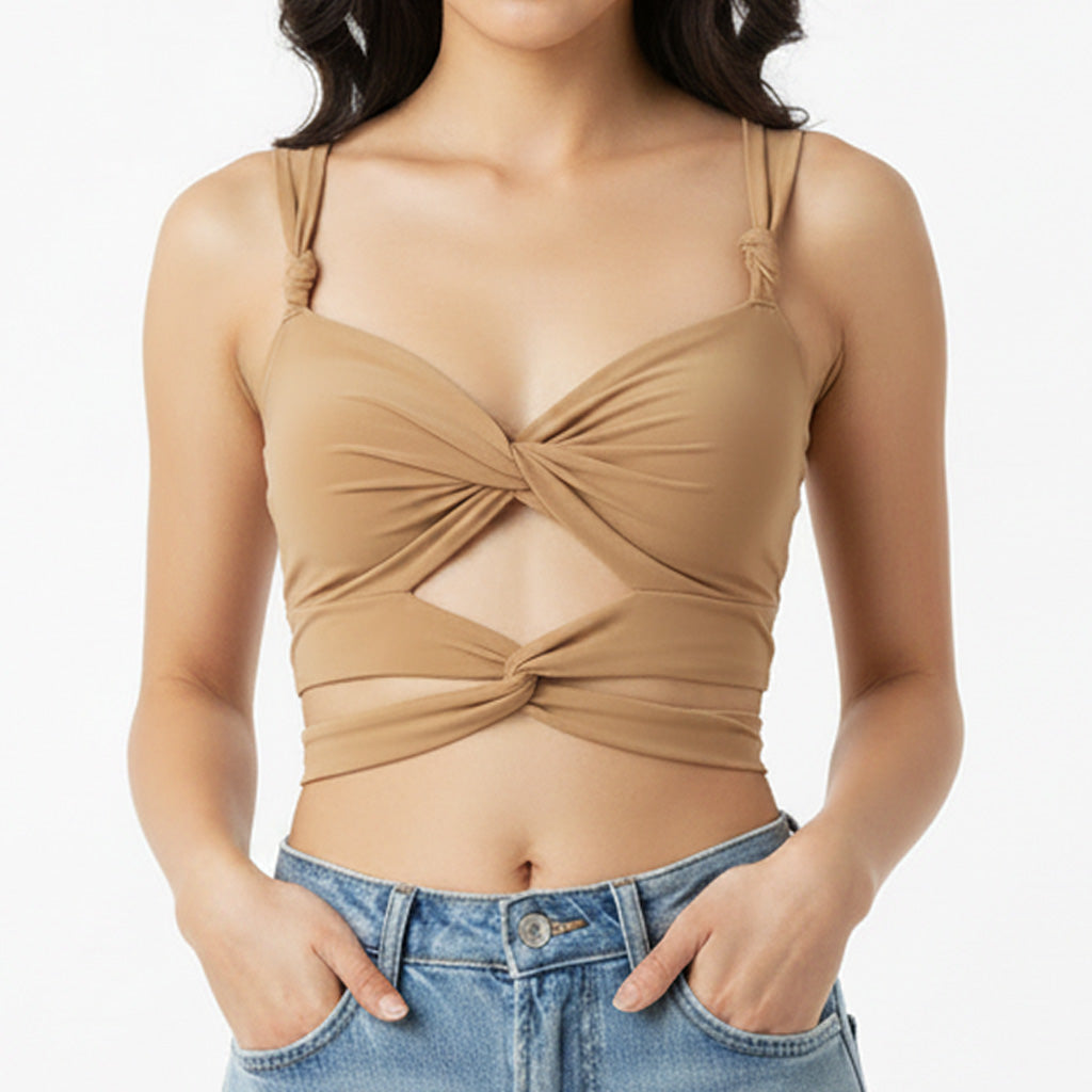 Nicole Twisted Sweetheart Blouse