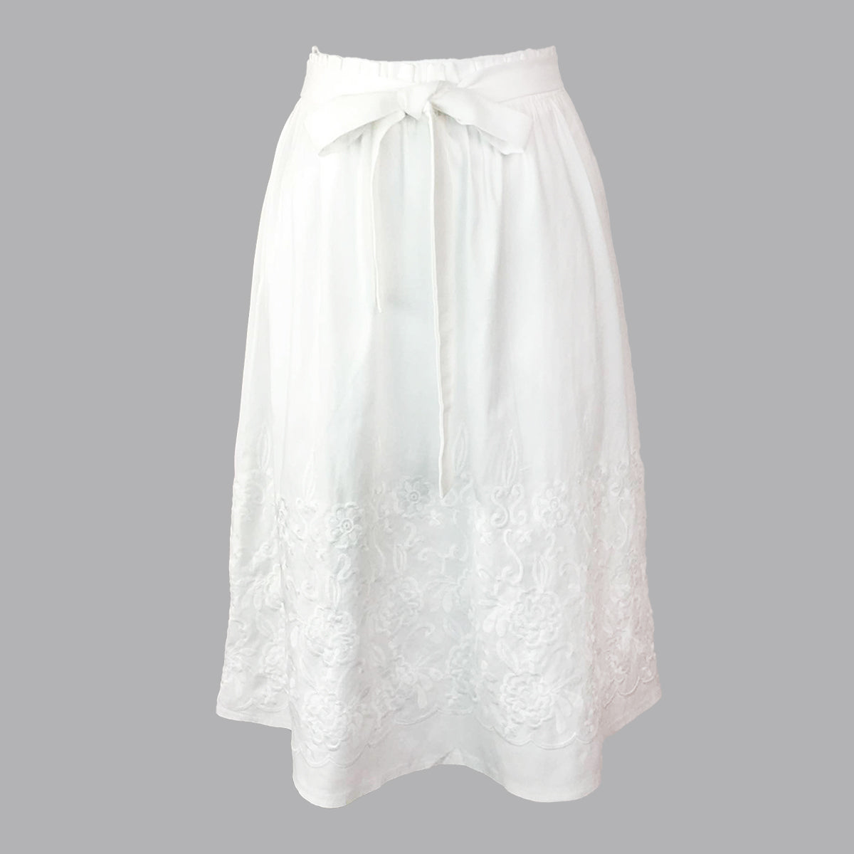 Scallop Callado Tea Length Skirt