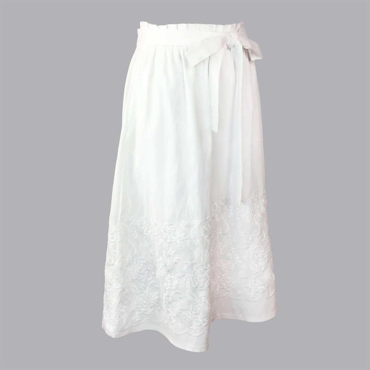 Scallop Callado Tea Length Skirt