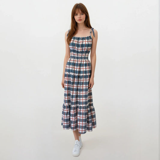 BBRY Sophia Spaghetti Maxi Dress