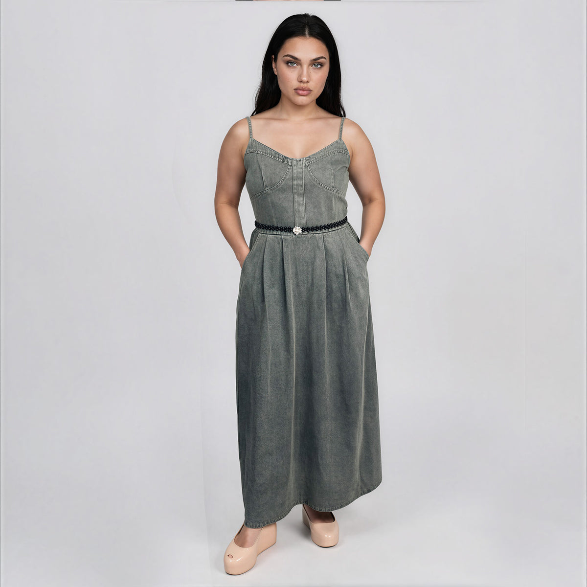Sweet Denim Dress Sweetheart