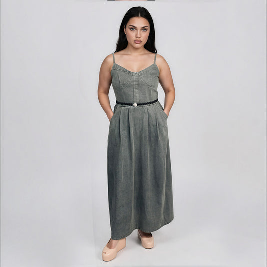 Sweet Denim Dress Sweetheart