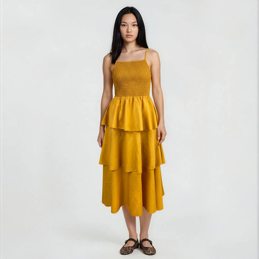 Senorita Halter Smocking Dress