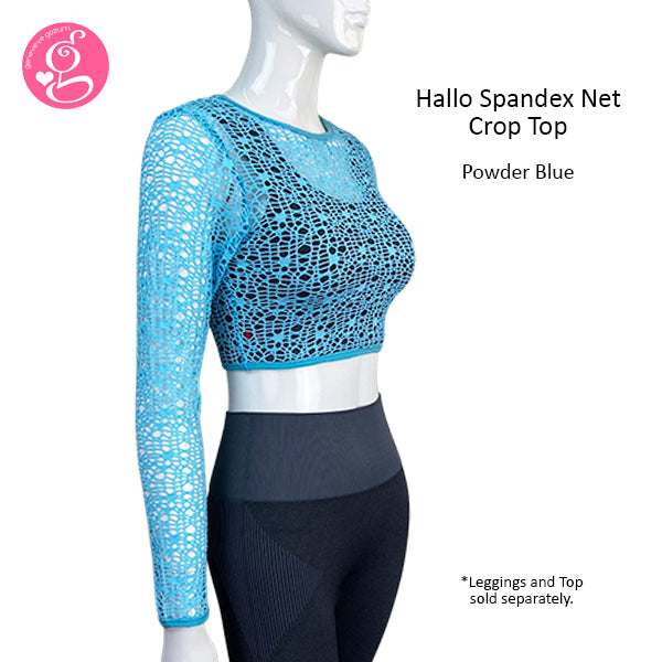 Hallo Spandex Net Crop Top