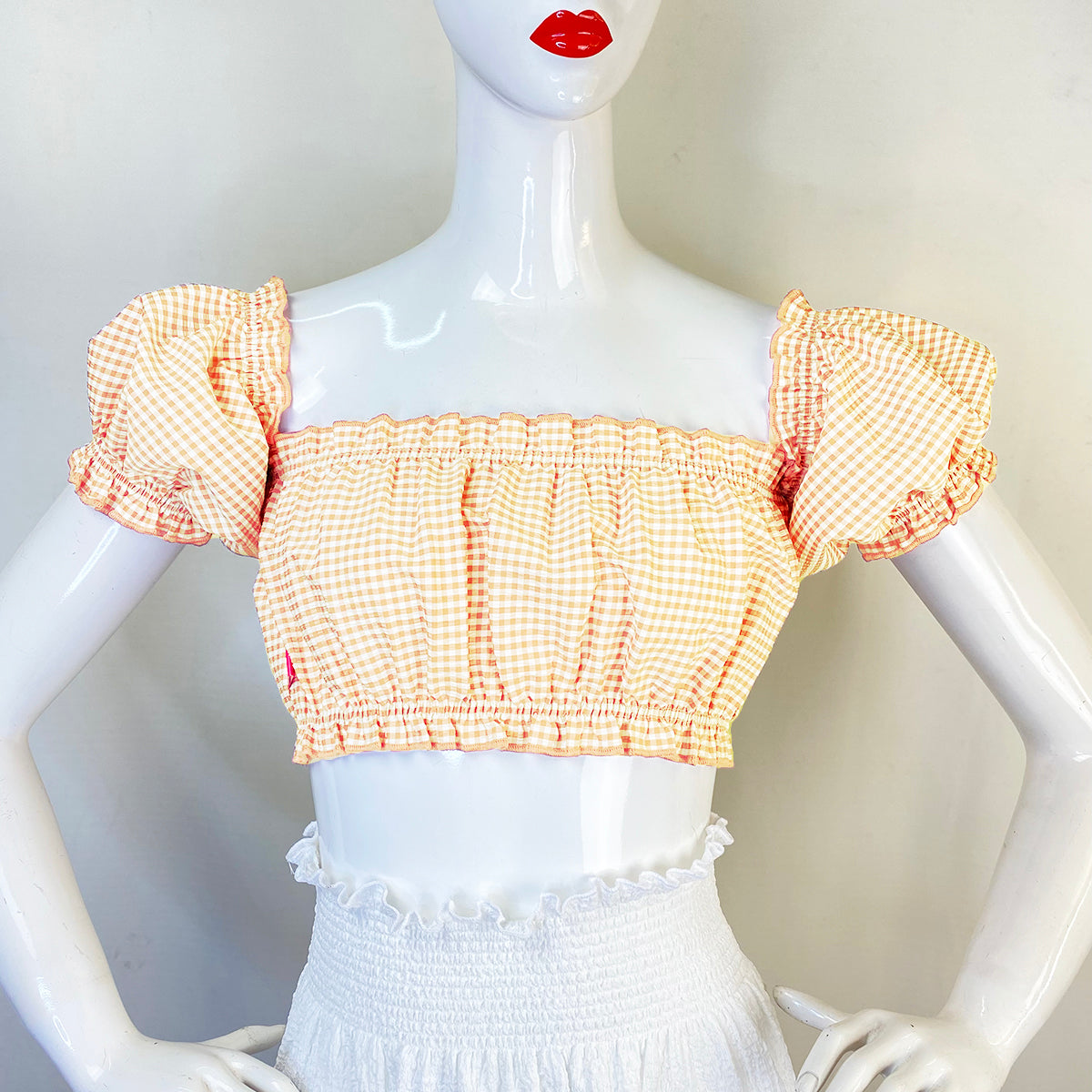 Sweet Kathleen Gingham Checkered Top