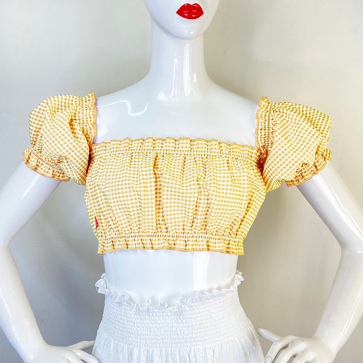 Sweet Kathleen Gingham Checkered Top