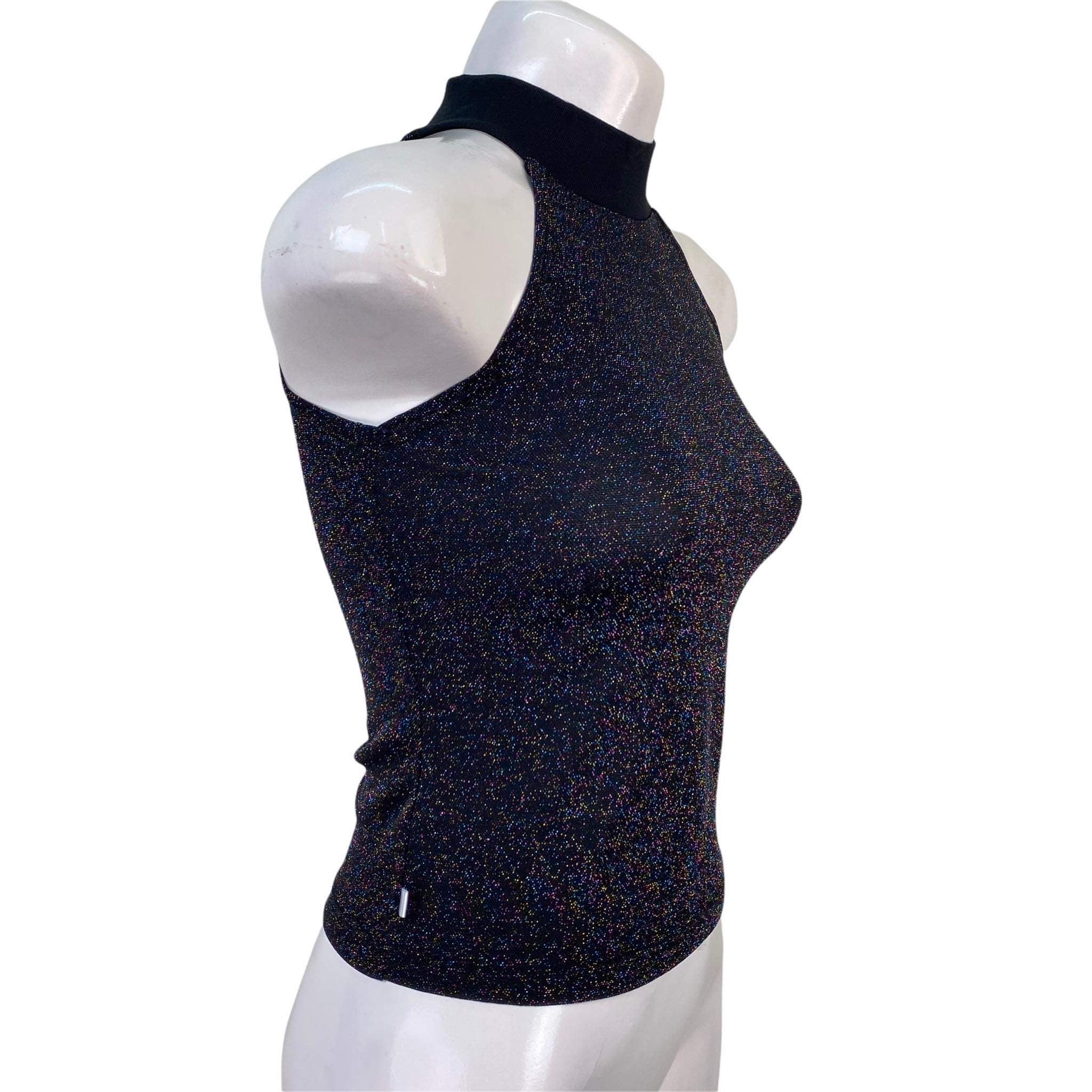 Jessica Halter Sleeveless Blouse with Glitter