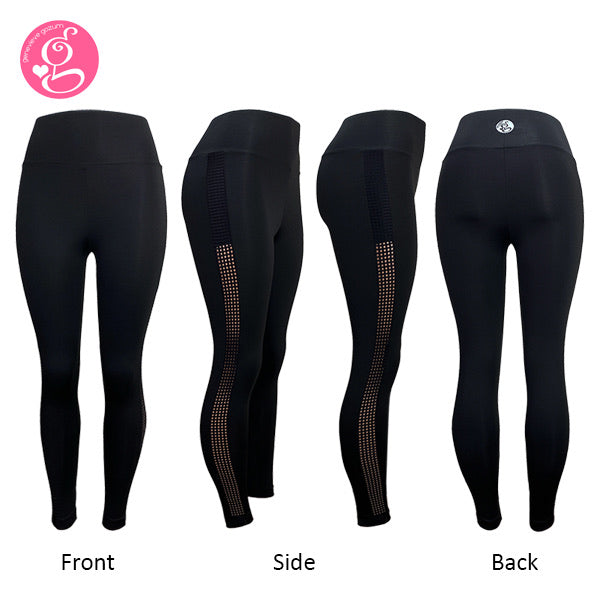 Y Workout A Little Skin On the Side Athletic Leggings High Waist